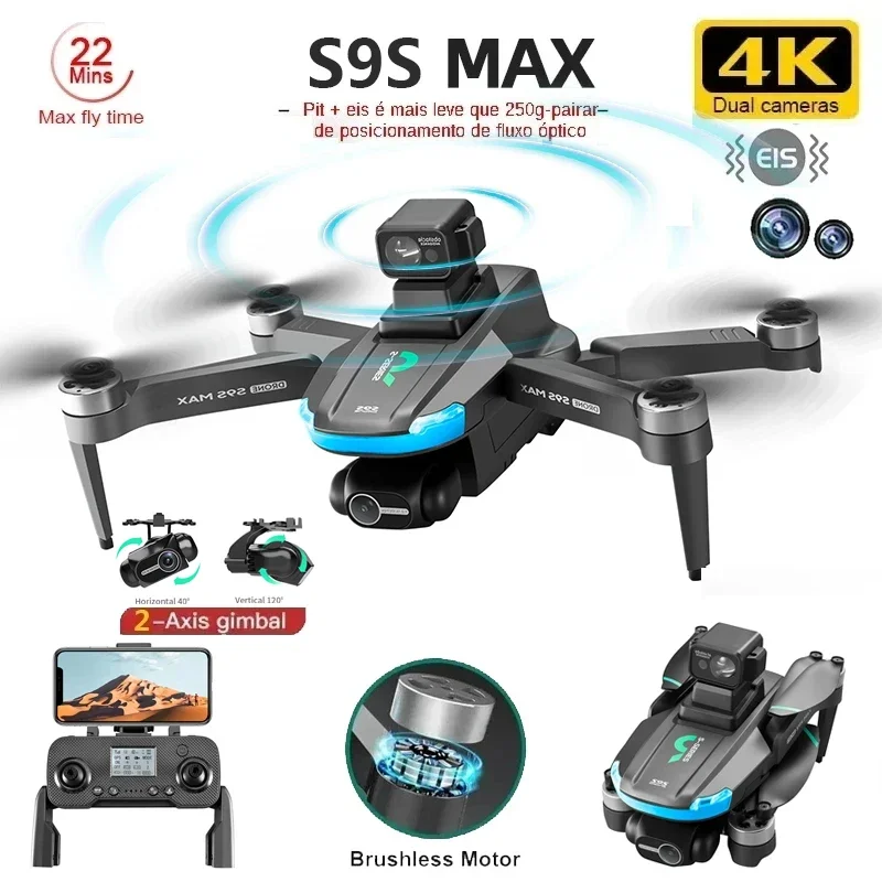 Nouveau S9S MAX MINI Drone 4K  - Drone Gimbal Case avis et prix