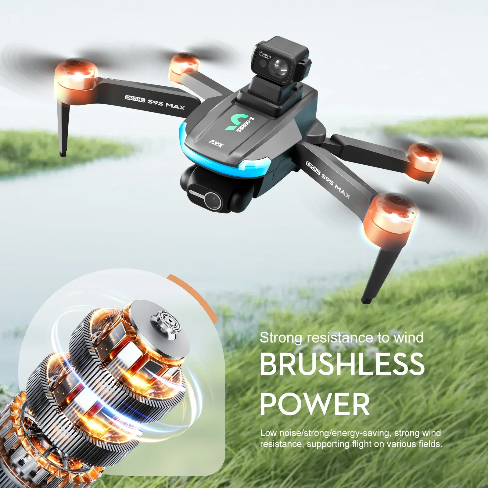 Nouveau S9S MAX MINI Drone 4K  - Drone Gimbal Case avis et prix