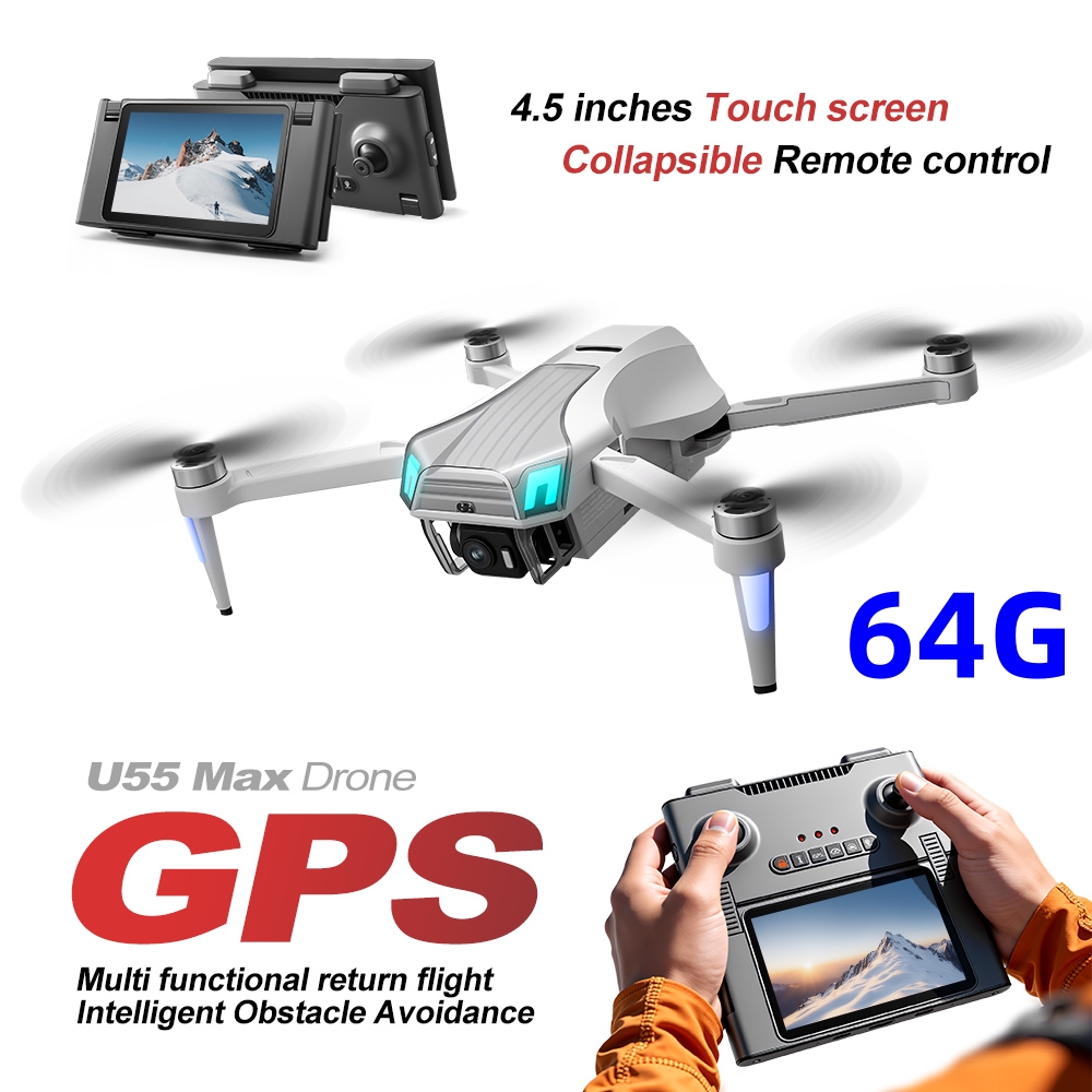 Drone GPS NCZOBOE U55 avec tél - Drone Gimbal 2 Axis avis et prix