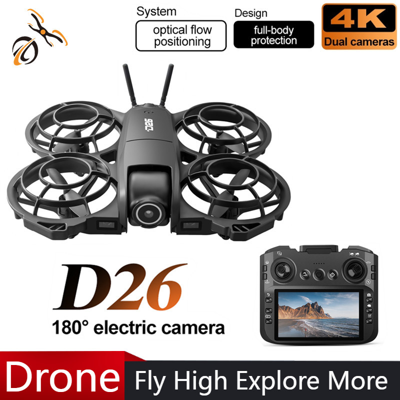 Drone D26 4K Aérien HD 180 °   - Drone Gimbal Case avis et prix