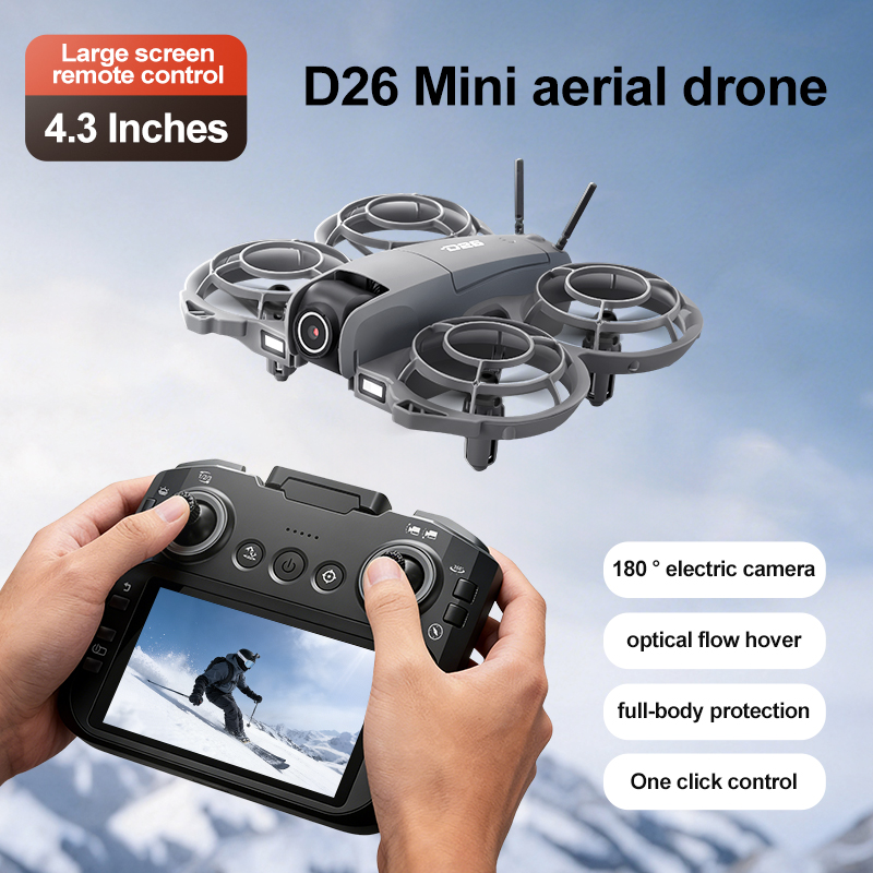 Drone D26 4K Aérien HD 180 °   - Drone Gimbal Case avis et prix