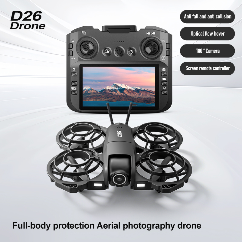Drone D26 4K Aérien HD 180 °   - Drone Gimbal Case avis et prix