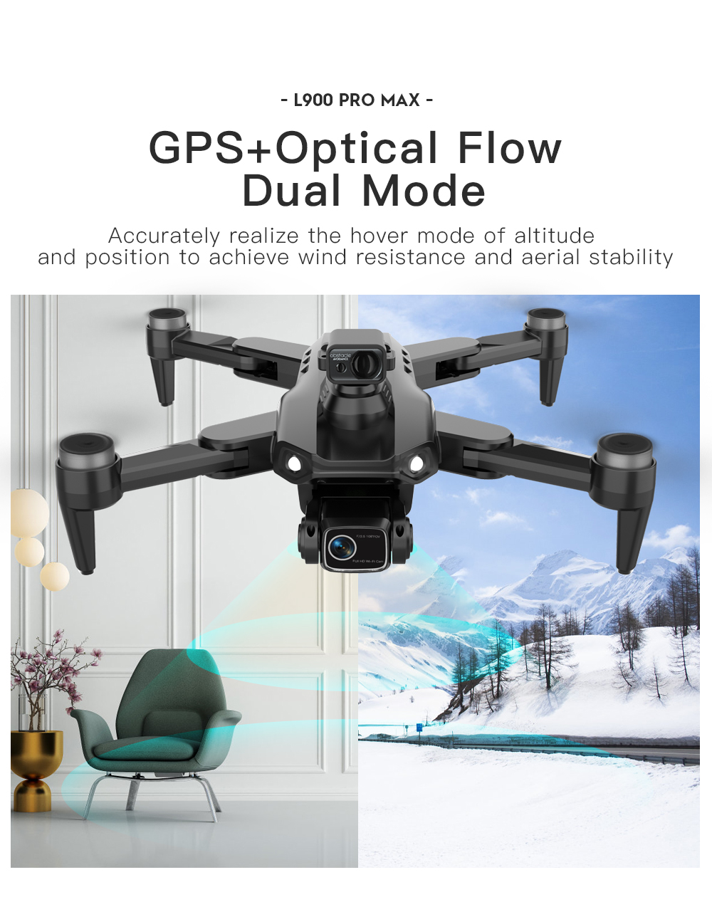 LYZRC L900 PRO MAX Laser évite - Drone Gimbal 2 Axis avis et prix