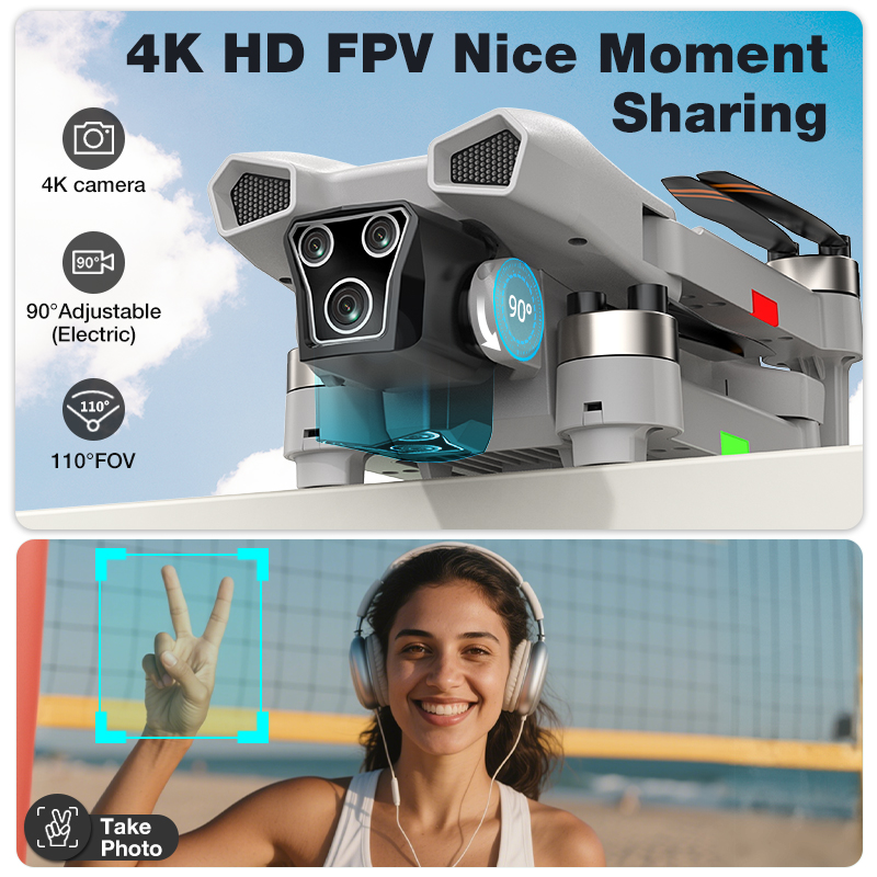 NOUVEAU Drone L017 Pro Brushle - Drone Gimbal Case avis et prix